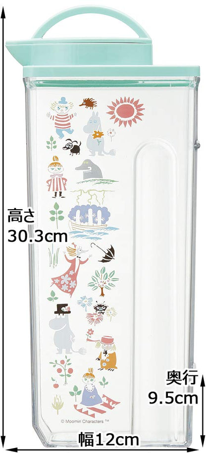 Skater 2.2L Moomin Water Pitcher Heat-Resistant Vertical and Horizontal Bottle- Japan Figure Store - #1 Bring To You The Best Japanese Goods