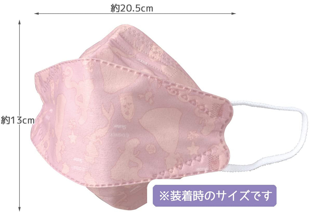 Skater Disney Princess High-Performance 3D 3-Layer Mask Regular Size 5-Pack- Japan Figure Store - #1 Bring To You The Best Japanese Goods