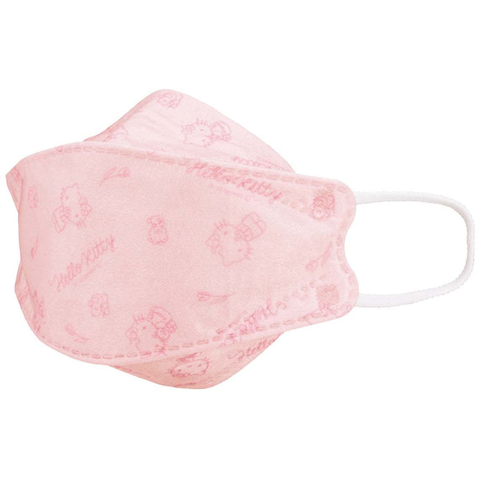 Skater Sanrio Hello Kitty 3D High-Performance Three-Layer Regular Size Mask - Pack of 5- Japan Figure Store - #1 Bring To You The Best Japanese Goods