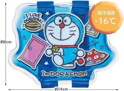 Skater Doraemon Sticker Ice Pack with Belt Sanrio 14x8cm Clbb1-A- Japan Figure Store - #1 Bring To You The Best Japanese Goods