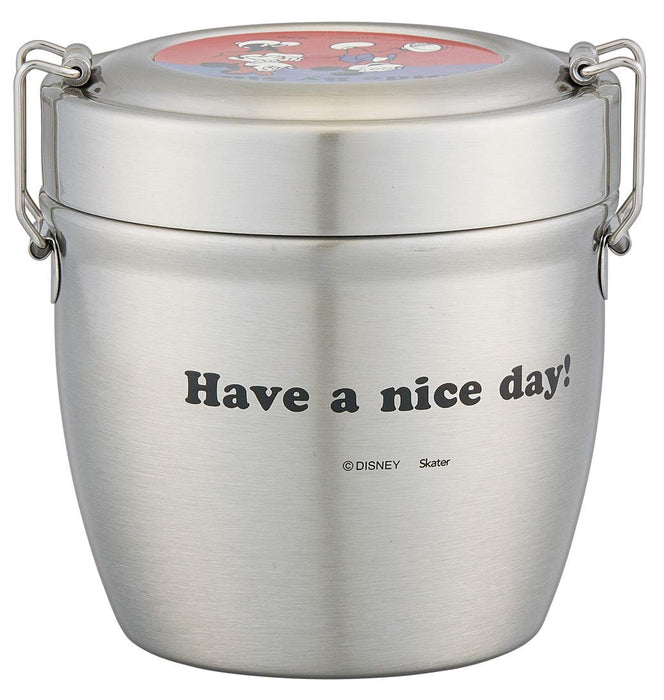 Skater Mickey Mouse 550ml Stainless Steel Insulated Lunch Box- Japan Figure Store - #1 Bring To You The Best Japanese Goods