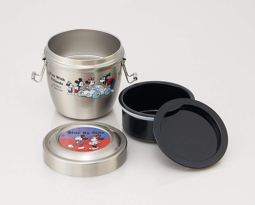 Skater Mickey Mouse 550ml Stainless Steel Insulated Lunch Box- Japan Figure Store - #1 Bring To You The Best Japanese Goods