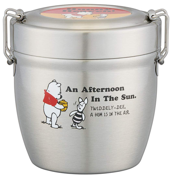 Skater Winnie The Pooh Stainless Steel Insulated Lunch Box 550Ml Rice Bowl- Japan Figure Store - #1 Bring To You The Best Japanese Goods