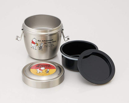 Skater Winnie The Pooh Stainless Steel Insulated Lunch Box 550Ml Rice Bowl- Japan Figure Store - #1 Bring To You The Best Japanese Goods