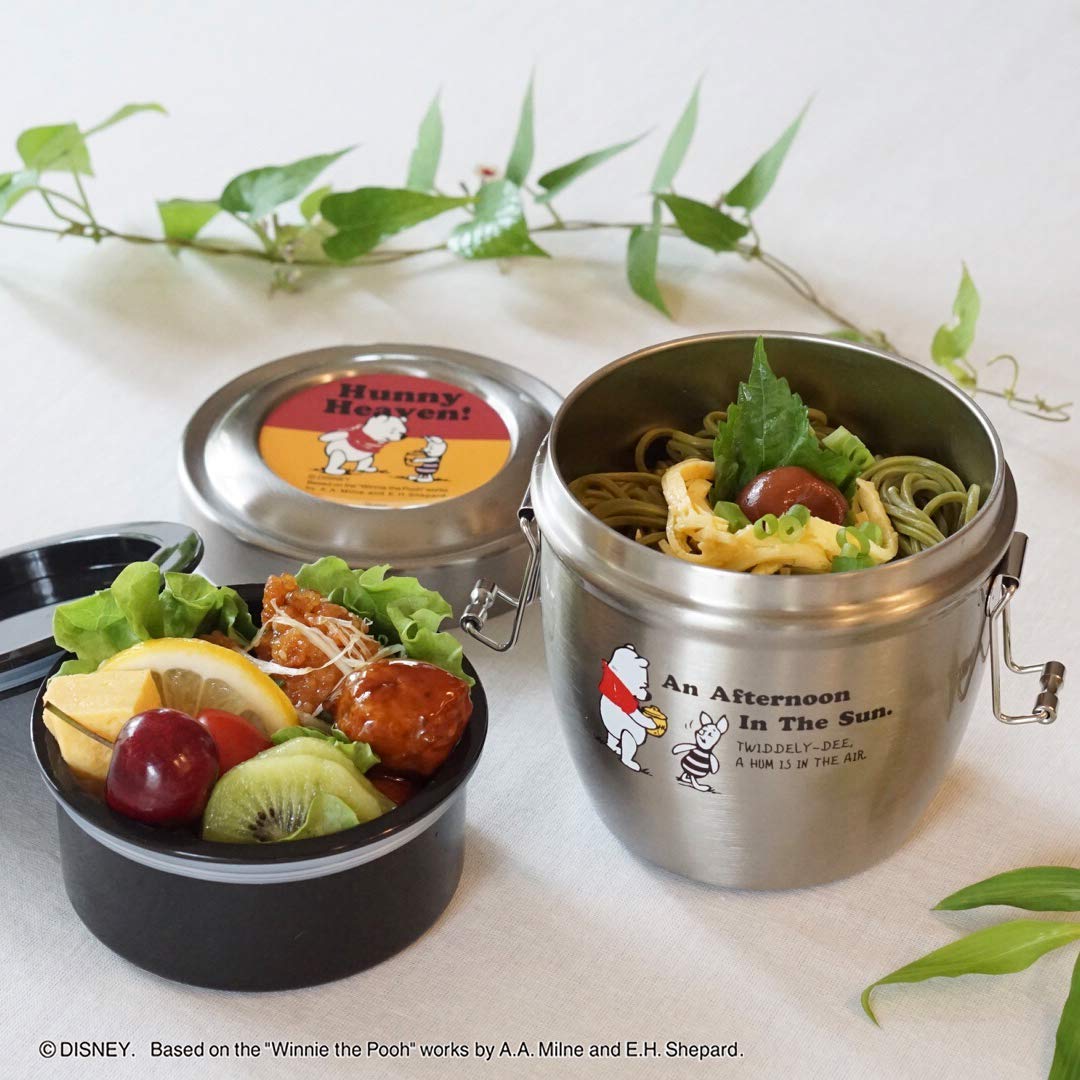 Skater Winnie The Pooh Stainless Steel Insulated Lunch Box 550Ml Rice Bowl- Japan Figure Store - #1 Bring To You The Best Japanese Goods