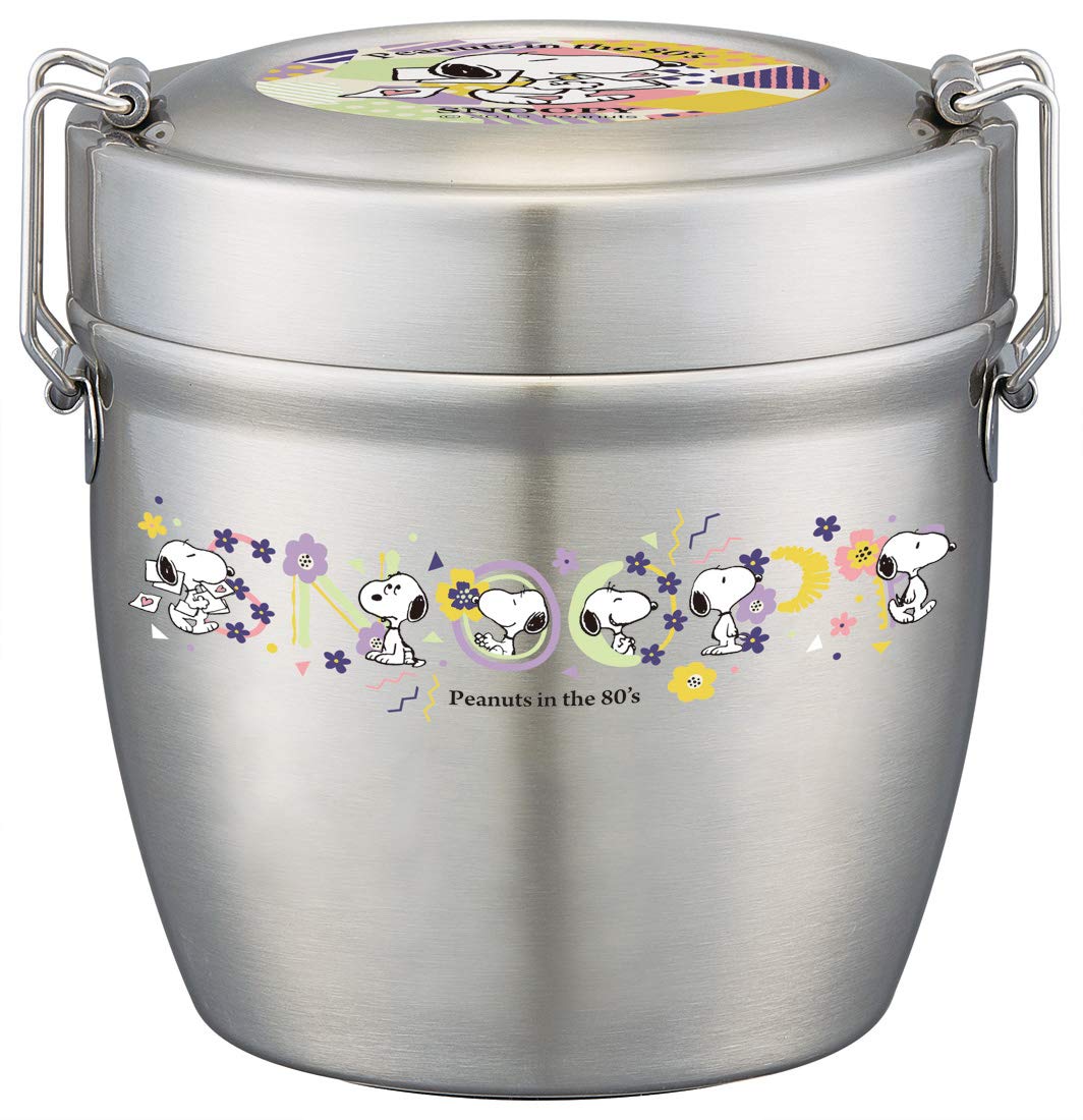 Skater 550ml Stainless Steel Lunch Box - Insulated & Cold Rice Bowl Snoopy STLBD6-A- Japan Figure Store - #1 Bring To You The Best Japanese Goods