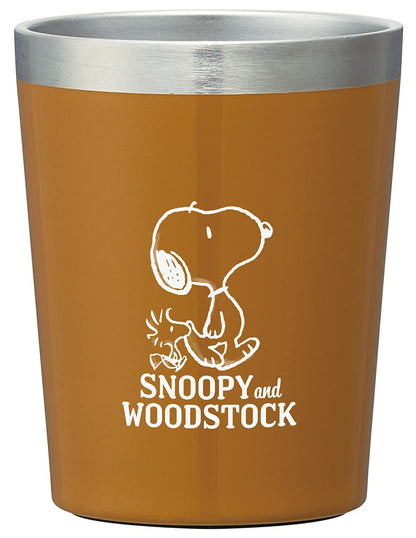 Skater 240Ml Stainless Steel Coffee Tumbler Insulated Snoopy Design STCV1-A- Japan Figure Store - #1 Bring To You The Best Japanese Goods