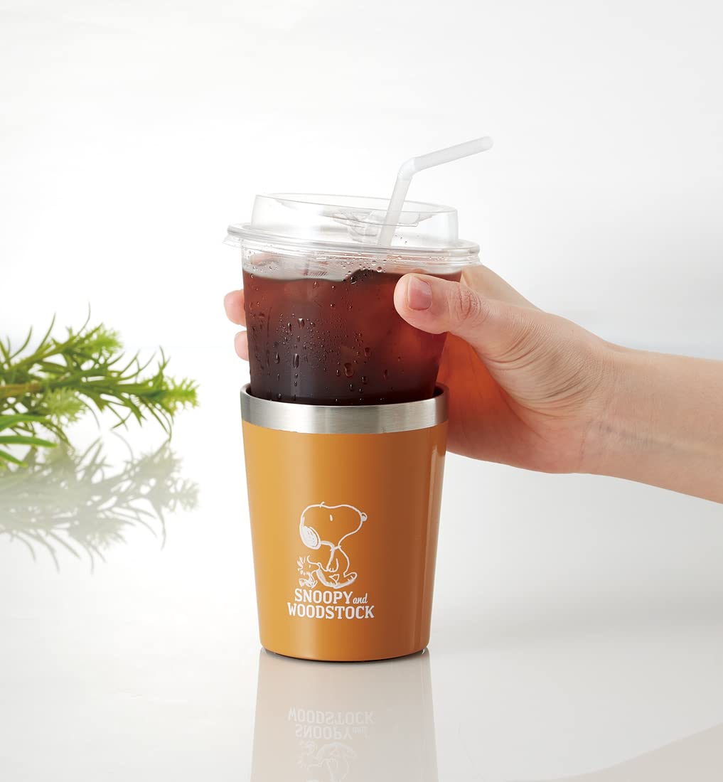 Skater 240Ml Stainless Steel Coffee Tumbler Insulated Snoopy Design STCV1-A- Japan Figure Store - #1 Bring To You The Best Japanese Goods