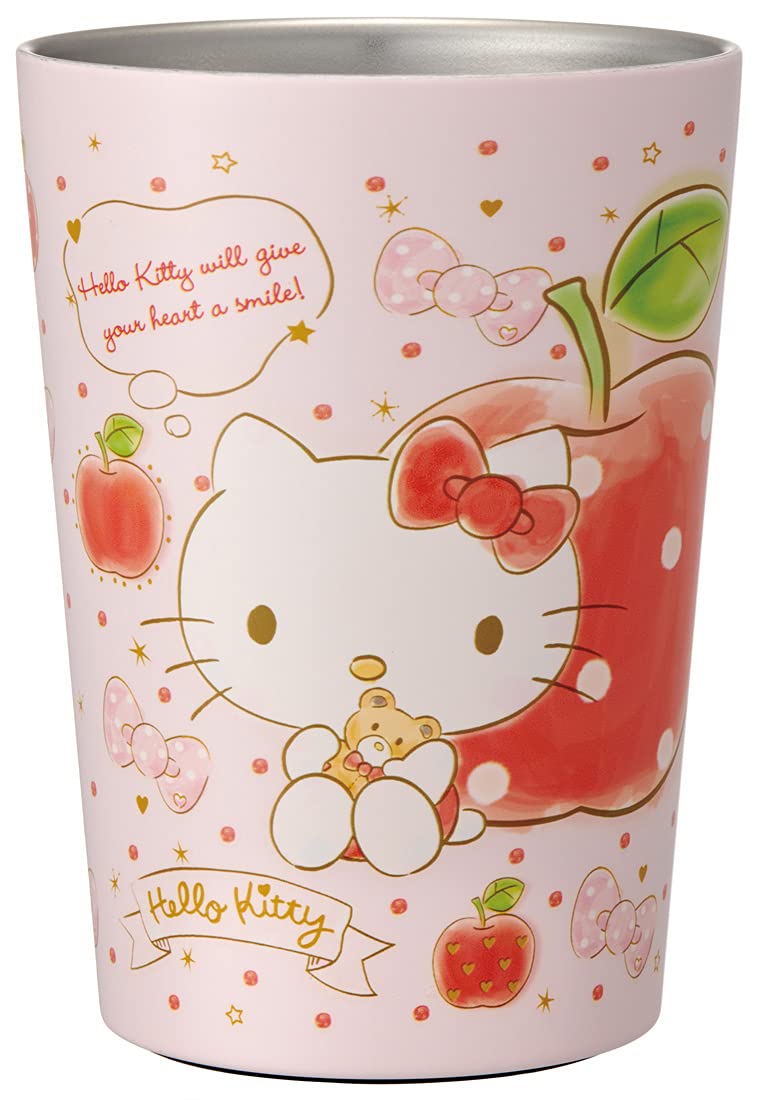 Skater 400ml Stainless Steel Tumbler Hello Kitty Happiness Girl Insulated/Cold Coffee Cup- Japan Figure Store - #1 Bring To You The Best Japanese Goods