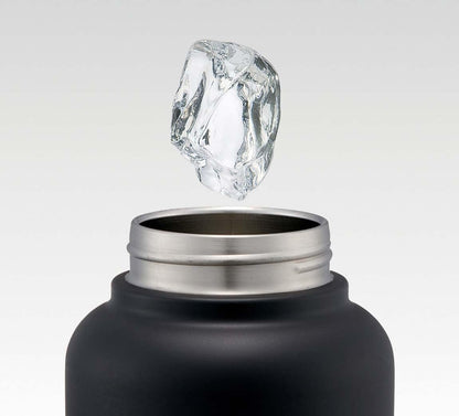 Skater 1500Ml Black Insulated Stainless Steel Mug Bottle with Screw Handle- Japan Figure Store - #1 Bring To You The Best Japanese Goods