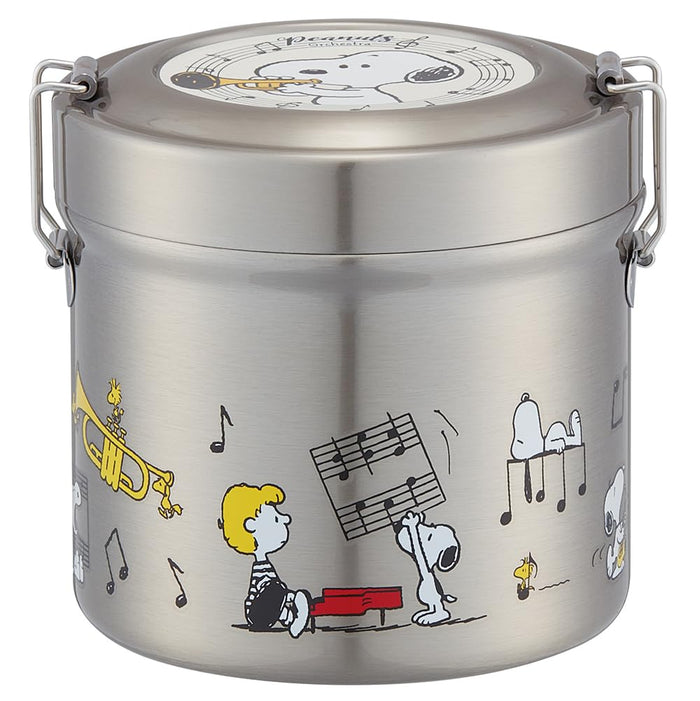 Skater Ultra-Light Stainless Steel 640ml Insulated Lunch Box Snoopy Orchestra- Japan Figure Store - #1 Bring To You The Best Japanese Goods