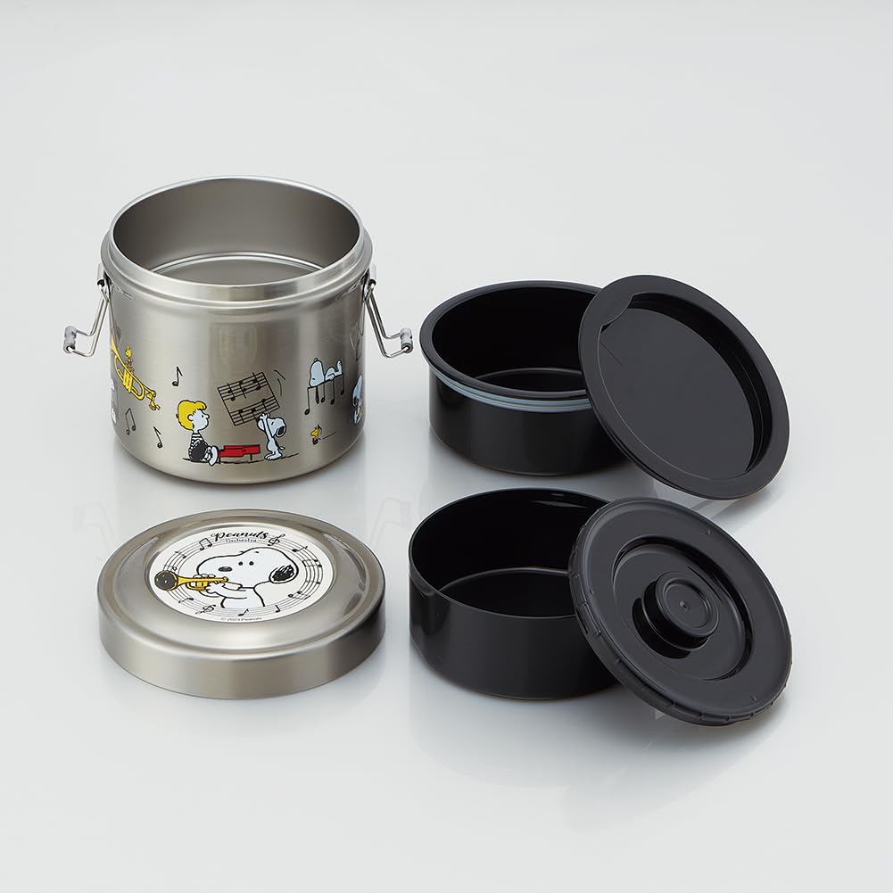 Skater Ultra-Light Stainless Steel 640ml Insulated Lunch Box Snoopy Orchestra- Japan Figure Store - #1 Bring To You The Best Japanese Goods