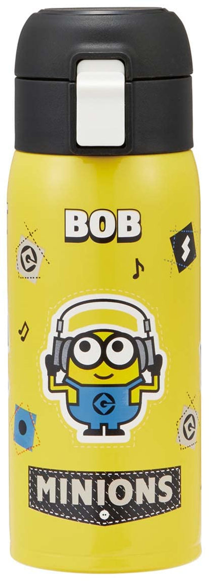 Skater 350Ml Stainless Steel Mug Bottle Minions Design One-Touch Open
