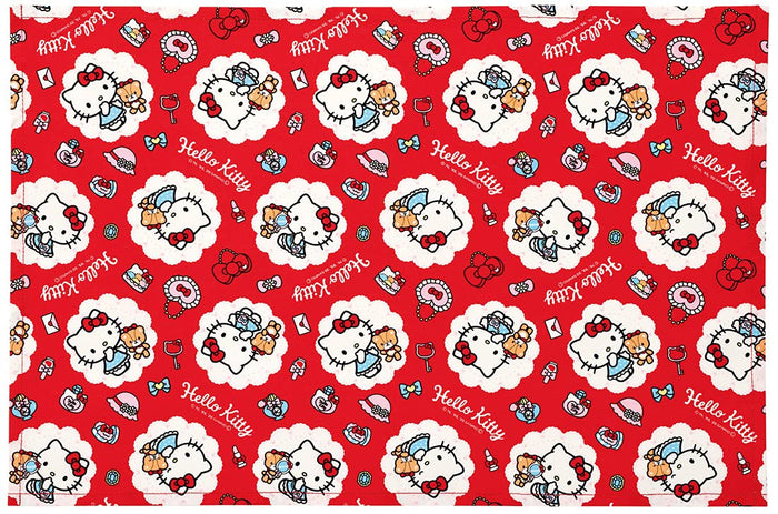 Skater Hello Kitty Large Fashionable Girl Placemat 60x40cm with Name Tag - Sanrio LTM1-A- Japan Figure Store - #1 Bring To You The Best Japanese Goods