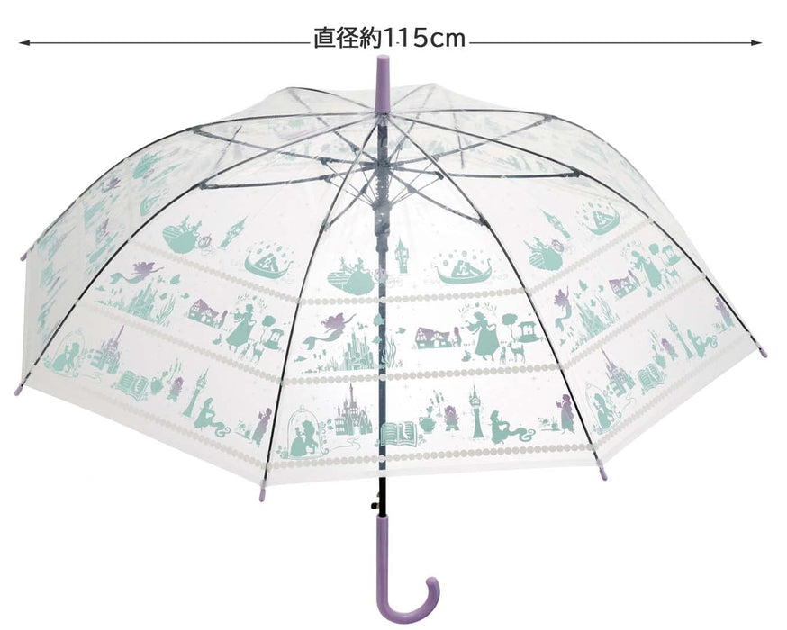 Skater Disney Princess Adult Long Vinyl Umbrella - 60cm- Japan Figure Store - #1 Bring To You The Best Japanese Goods