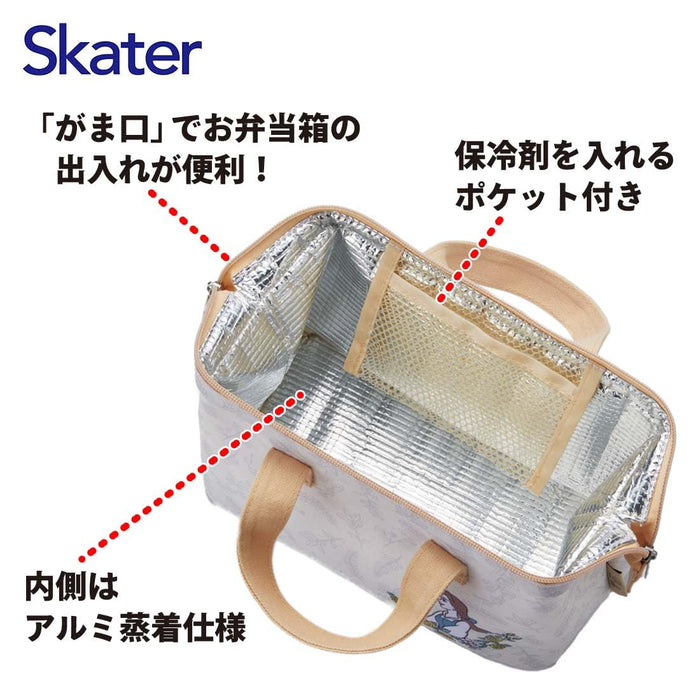 Skater Disney Botanical Bell Canvas Lunch Bag Cooling Handbag 22x12x16cm- Japan Figure Store - #1 Bring To You The Best Japanese Goods
