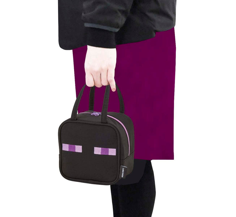 Skater Enderman Minecraft Lunch Bag with Mini Pocket 32 x 12 x H21cm - KNBP1- Japan Figure Store - #1 Bring To You The Best Japanese Goods