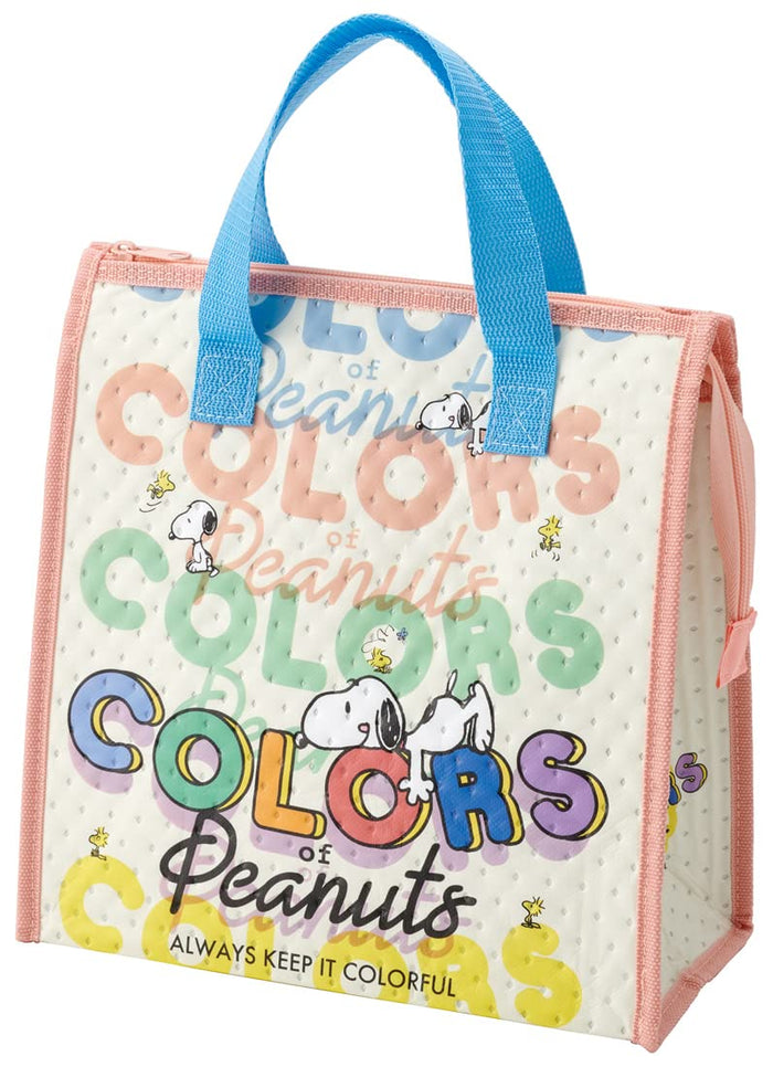 Skater Snoopy Peanuts Non-Woven Colorful Lunch Bag Cooler Fbc1-A- Japan Figure Store - #1 Bring To You The Best Japanese Goods
