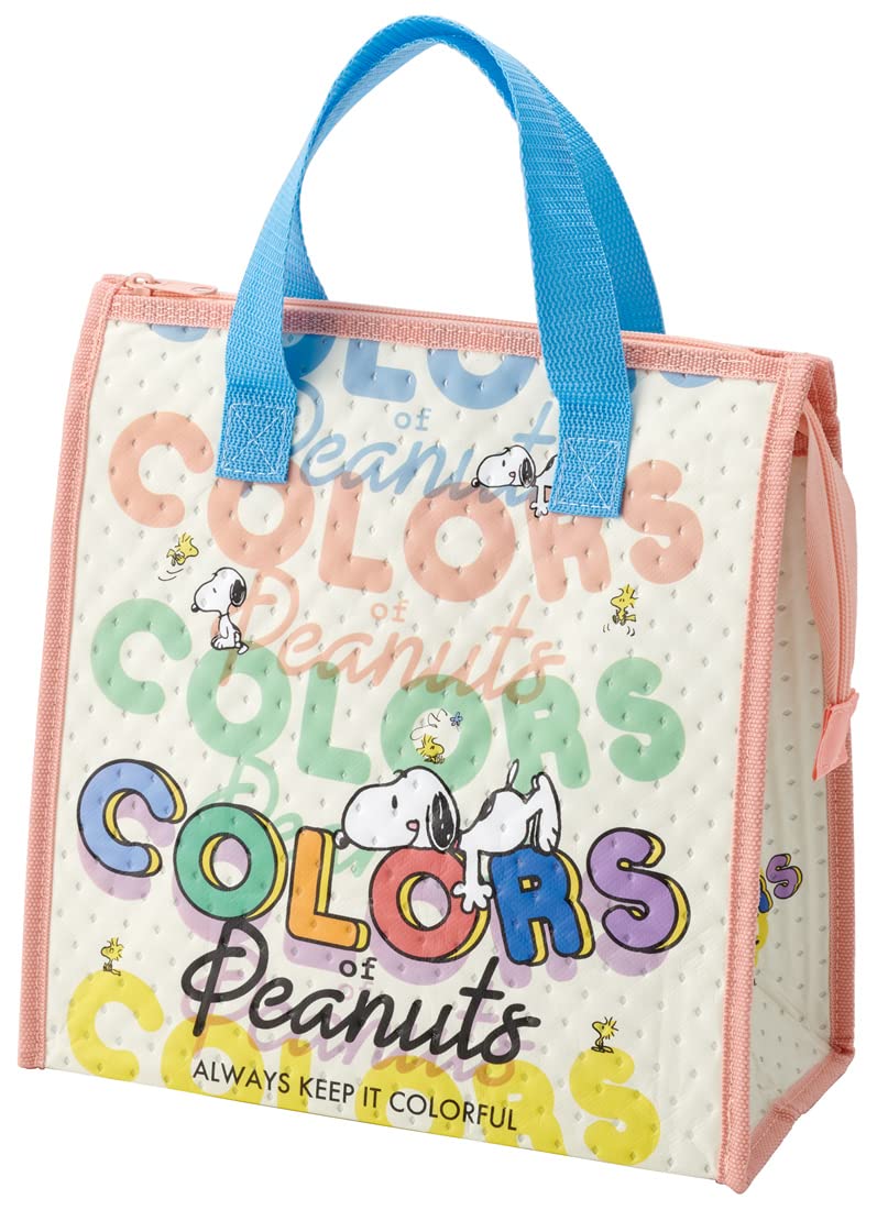 Skater Snoopy Peanuts Non-Woven Colorful Lunch Bag Cooler Fbc1-A- Japan Figure Store - #1 Bring To You The Best Japanese Goods