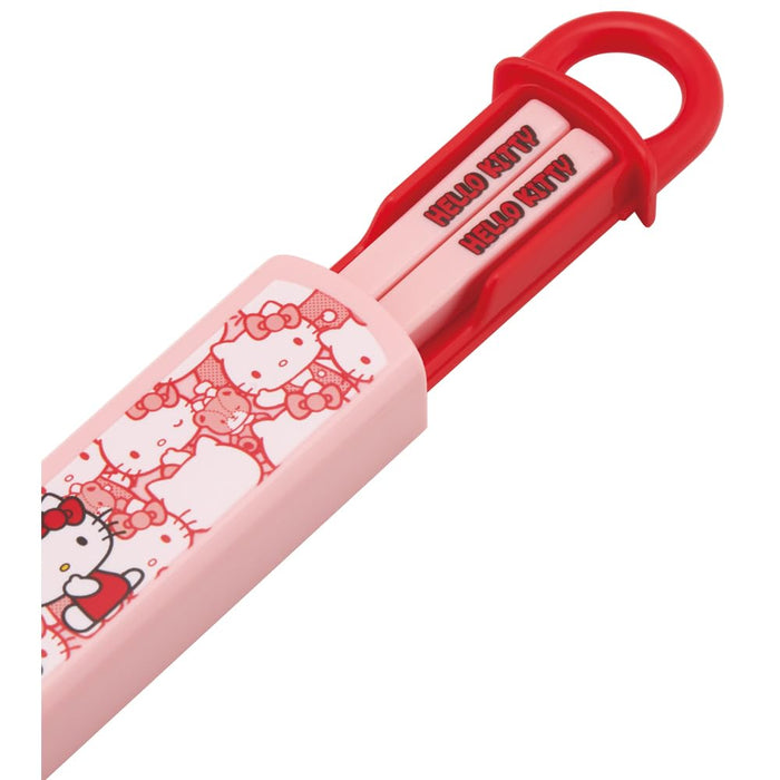 Skater Hello Kitty Kids Lunch Box Set with 16.5Cm Antibacterial Chopsticks- Japan Figure Store - #1 Bring To You The Best Japanese Goods