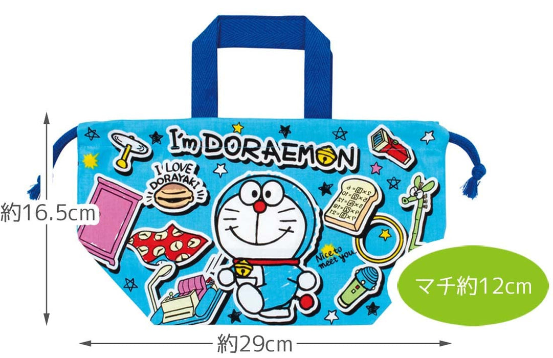 Skater Doraemon Sticker Lunch Box Drawstring Bag Made in Japan Kb7-A- Japan Figure Store - #1 Bring To You The Best Japanese Goods