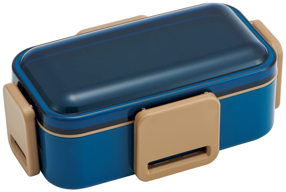 Skater Ocean Blue 600Ml 2-Tier Antibacterial Lunch Box with Soft Dome Lid Made in Japan for Women- Japan Figure Store - #1 Bring To You The Best Japanese Goods