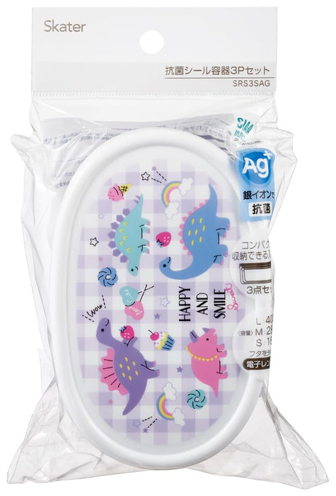 Skater Happy Smile Rainbow Lunch Box Set of 3 860ml Made in Japan- Japan Figure Store - #1 Bring To You The Best Japanese Goods