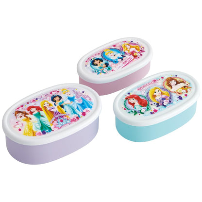 Skater Disney Princess 24 Lunch Box Set 3 Japanese Storage Containers - SRS3SAG-A- Japan Figure Store - #1 Bring To You The Best Japanese Goods