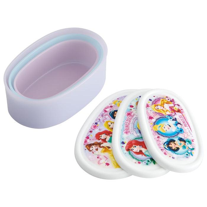 Skater Disney Princess 24 Lunch Box Set 3 Japanese Storage Containers - SRS3SAG-A- Japan Figure Store - #1 Bring To You The Best Japanese Goods