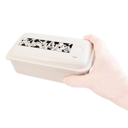 Skater Disney Mickey Mouse Lunch Box 1 Tier 530ml - Silver Ion Antibacterial with Fluffy Serving- Japan Figure Store - #1 Bring To You The Best Japanese Goods