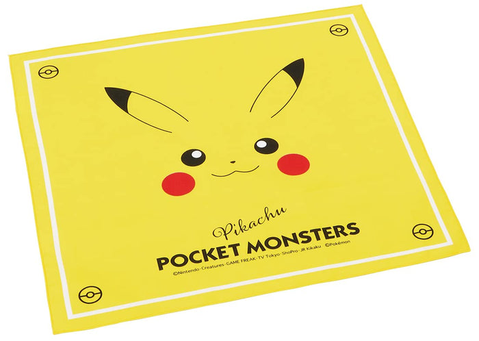 Skater Pokemon Pikachu Face 23 Lunch Cloth - 43x43cm Made in Japan- Japan Figure Store - #1 Bring To You The Best Japanese Goods