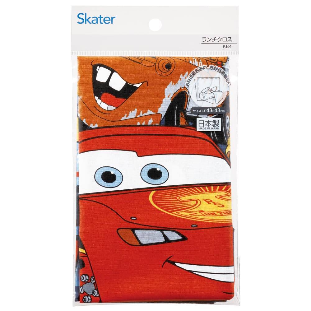 Skater Disney Cars Lunch Cloth 43x43cm - Authentic Made in Japan Skater- Japan Figure Store - #1 Bring To You The Best Japanese Goods