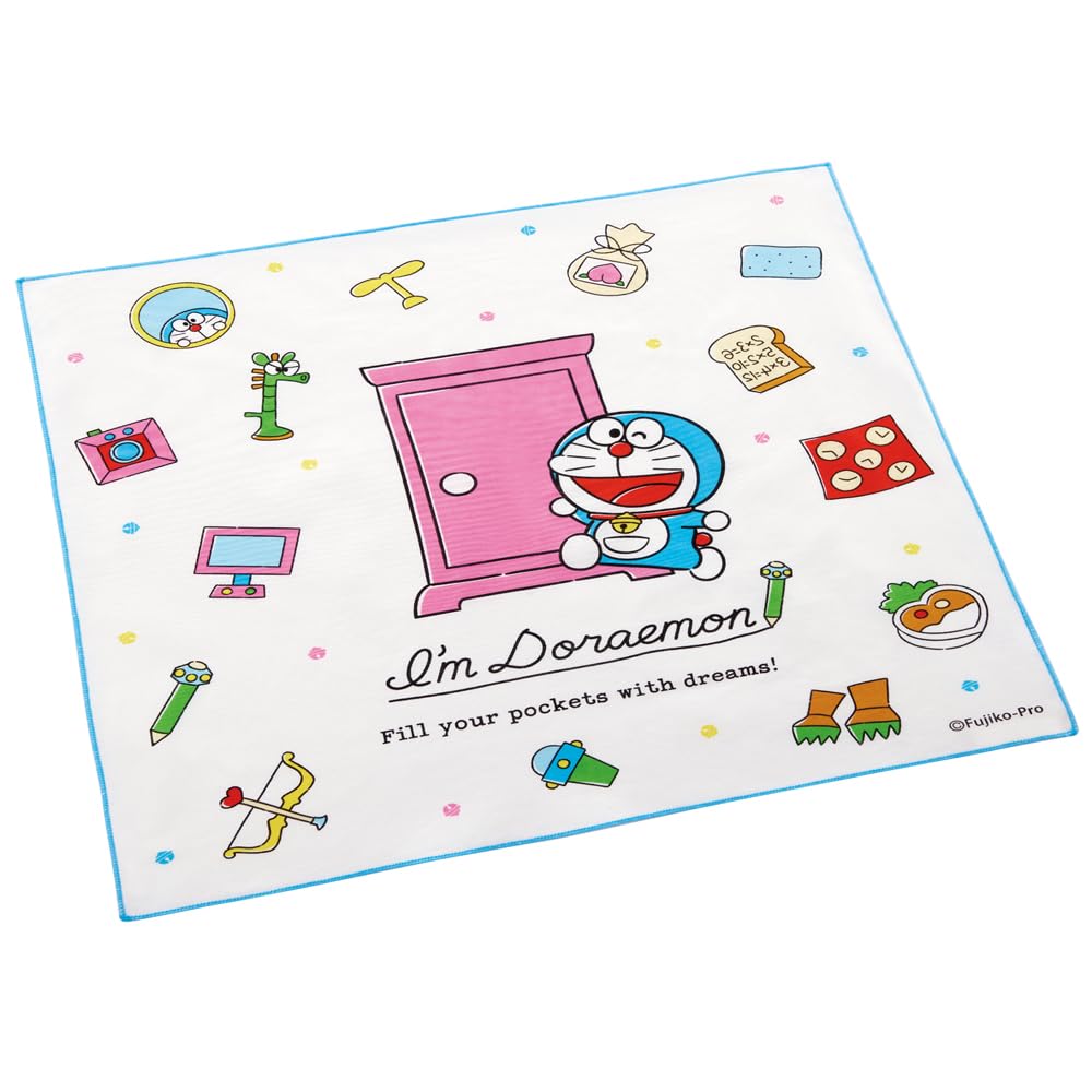 Skater Doraemon Line Sanrio Lunch Cloth 43x43cm Made in Japan KB4-A- Japan Figure Store - #1 Bring To You The Best Japanese Goods