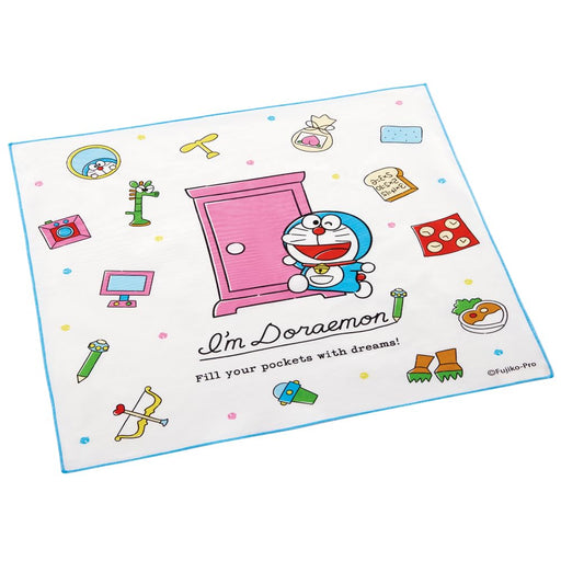 Skater Doraemon Line Sanrio Lunch Cloth 43x43cm Made in Japan KB4-A- Japan Figure Store - #1 Bring To You The Best Japanese Goods