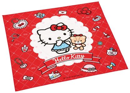 Skater Sanrio Kitty Lunch Cloth Fashionable Girl Design 43x43cm Made in Japan- Japan Figure Store - #1 Bring To You The Best Japanese Goods