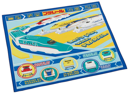 Skater Lunch Cloth Plarail 20 43x43cm Authentic Made in Japan - KB4-A- Japan Figure Store - #1 Bring To You The Best Japanese Goods