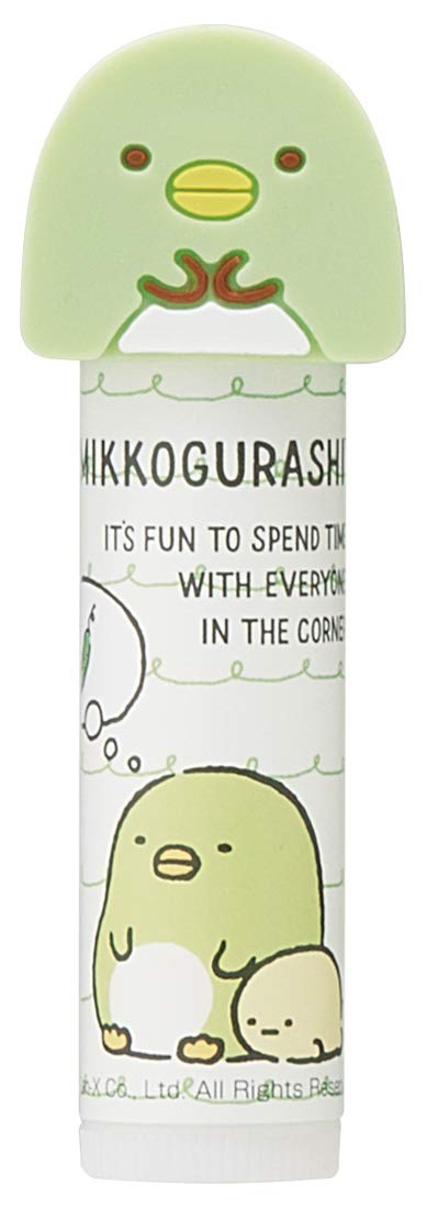 Skater Green Apple Scented Lip Balm with Sumikko Gurashi Penguin Mascot- Japan Figure Store - #1 Bring To You The Best Japanese Goods