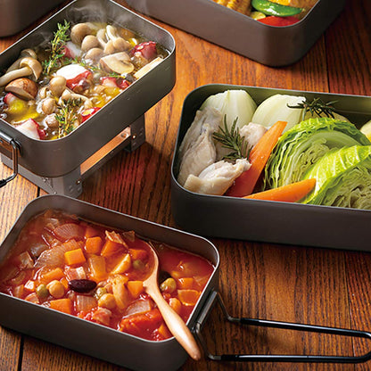 Skater Outdoor 600ml Mess Box - No Seasoning Required Live in Nature AFTM6- Japan Figure Store - #1 Bring To You The Best Japanese Goods