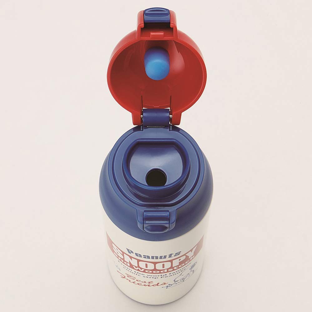 Skater Snoopy Retro 490mL Stainless Steel Insulated Water Bottle Peanuts Label- Japan Figure Store - #1 Bring To You The Best Japanese Goods