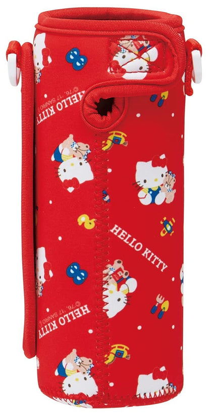 Skater Hello Kitty '80s Sanrio Water Bottle Cover with Strap & Holder SDC4/SKDC4 Compatible- Japan Figure Store - #1 Bring To You The Best Japanese Goods