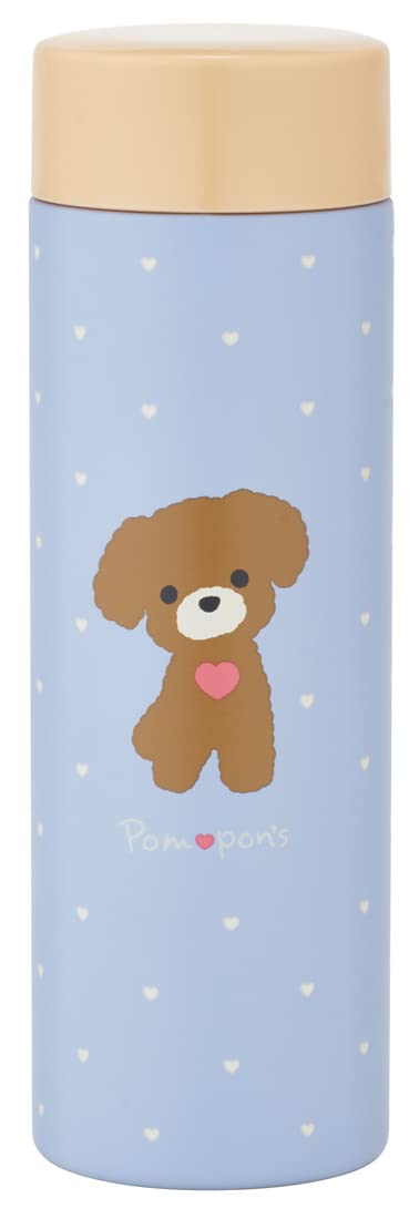 Skater Brand Ultra Lightweight 350ml Stainless Steel Dog Pompon Skater Mug Water Bottle- Japan Figure Store - #1 Bring To You The Best Japanese Goods