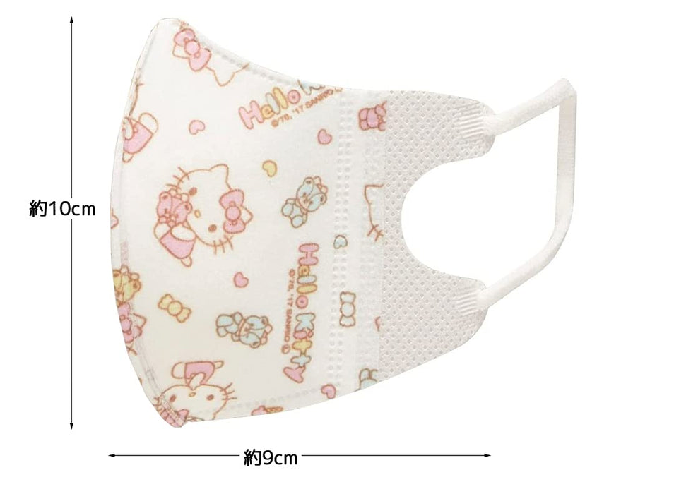 Skater Hello Kitty 3-Ply 3D Kid’s Mask for Age 2-3 Non-Woven Pack of 5 Mskb1-A- Japan Figure Store - #1 Bring To You The Best Japanese Goods