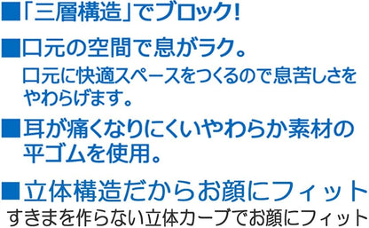 Skater Disney Winnie The Pooh 3-Ply 3D Mask for Children 2-3 Pack of 5 Mskb1-A- Japan Figure Store - #1 Bring To You The Best Japanese Goods