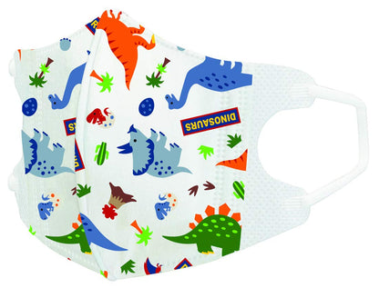 Skater Dinosaur 3D Mask for Kids 2-3 Years - 3-Layer Extra Large 25 Pack- Japan Figure Store - #1 Bring To You The Best Japanese Goods