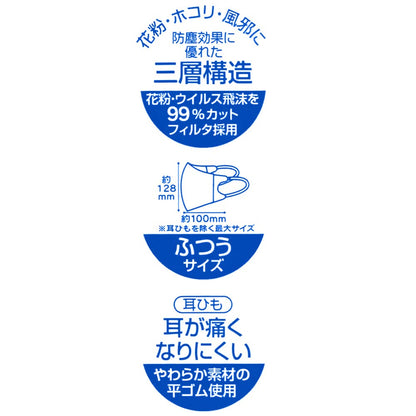 Skater Regular Size 3D Mickey Mouse Masks Three-Layer Non-Woven Pack of 10- Japan Figure Store - #1 Bring To You The Best Japanese Goods