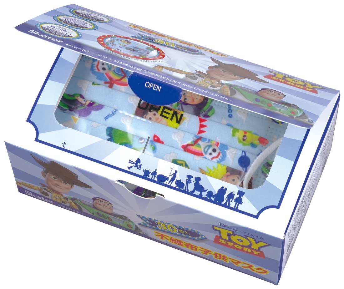 Skater Disney Toy Story Kids 3-Ply Non-Woven Extra Large Masks Box of 30- Japan Figure Store - #1 Bring To You The Best Japanese Goods