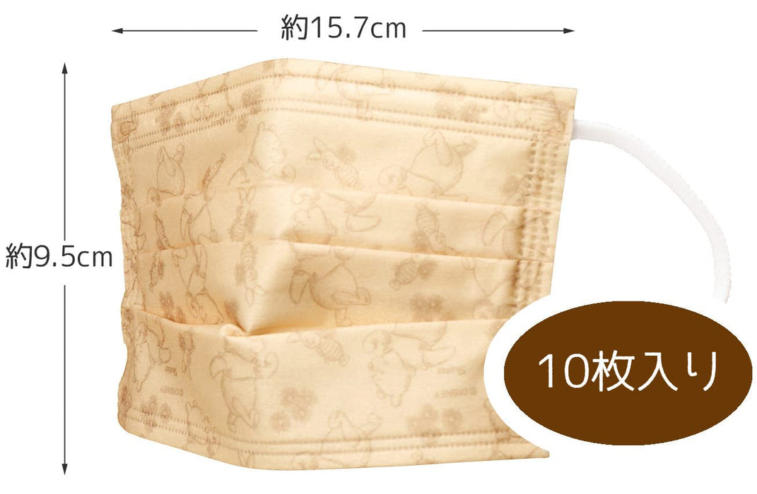 Skater Disney Winnie The Pooh 4-Ply Regular Size Non-Woven Masks Pack of 10- Japan Figure Store - #1 Bring To You The Best Japanese Goods