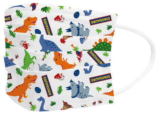 Skater Dinosaur Children's Non-Woven Three-Ply Mask Pack of 10 Mskp3- Japan Figure Store - #1 Bring To You The Best Japanese Goods