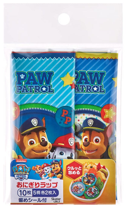 Skater Paw Patrol Onigiri Wrap 10 Sheets from Japan - Skater Onigiri Film Lbl2-A- Japan Figure Store - #1 Bring To You The Best Japanese Goods
