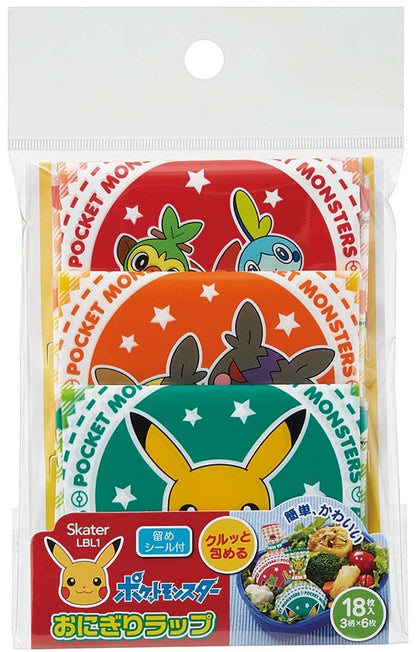 Skater Pokemon Onigiri Wrap Film - 18 Sheets Pack Lbl1-A Series- Japan Figure Store - #1 Bring To You The Best Japanese Goods